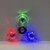 billiga Självlysande leksaker-2 st crystal lysande led light spinner hand top spinner, glöd i mörk edc leksak, kinetiskt gyroskop för barn, som halloween, julklapp