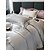 baratos Coleção de elite-Conjunto de cama com capa de edredom de 4 peças, 100% algodão orgânico, tecido macio e respirável, inclui capa de edredom e fronhas para um sono confortável