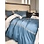 baratos Coleção de elite-Conjunto de cama com capa de edredom de 4 peças, 100% algodão orgânico, tecido macio e respirável, inclui capa de edredom e fronhas para um sono confortável