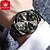 cheap Quartz Watches-OLEVS Men Quartz Watch Minimalist Fashion Business Wristwatch Luminous Calendar Date Week Waterproof Steel Watch