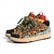 economico Sneakers da uomo-sneakers alte da uomo con stampa leopardata – motivo animalier alla moda con lacci colorati, scarpe casual da strada per la moda urbana
