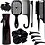abordables Accessoires de coiffure-Ensemble complet de 12 peignes de coiffure - démêlage polyvalent &amp;peignes à taquiner, bord &amp;brosses à queue de rat, masseur de cuir chevelu, vaporisateur - idéal pour tous les types de cheveux