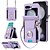 abordables Coques Samsung-téléphone Coque Pour Samsung Galaxy Z Flip 7 Z Flip 6 Z Flip 5 Z Flip 4 Z Flip 3 Coque Arrière Support Anneau avec Lanière Avec Dragonne Rétro TPU faux cuir