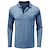 abordables Polo classique pour homme-Homme POLO Tee Shirt Golf Casual Des sports Revers manche longue Mode basique Couleur unie Bouton Printemps &amp; Automne Standard Bleu Ciel Vert Armée Gris foncé Bleu Clair Rouge rétro Abricot POLO