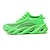 baratos Ténis para Homem-tênis esportivos masculinos de malha verde neon – tênis de corrida leves e respiráveis com design de sola exclusivo para uso esportivo e casual
