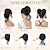 voordelige Chignons-Chignons Knot Clip-in Synthetisch haar Haar stuk Haarextensies Golvend Feest Dagelijks Alledaagse kleding Donkerbruin Zilver Bruin