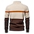 abordables Pull col rond-Pull en coton de marque de haute qualité pour hommes, pulls à col montant avec fermeture éclair pour hommes, pull polo chaud à rayures pour hommes, automne hiver