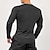 voordelige Hardloop T-shirts en Tanktops-Voor heren Atletisch shirt Gymshirt Fitnessshirt Gewatteerd compressieshirt Lange mouw T-shirt Casual Sportkleding Herfst Effen Zacht Ademend Sportschooltraining Wandelen Joggen Sportkleding