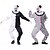 economico Orrore Classico-Arte il pagliaccio Halloween Costume Cosplay Mascherata Terrificante Cosplay Adulti Per uomo Per donna Halloween Carnevale Mascherata Performance Feste Halloween Costumi di Halloween facili Vestirsi