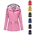 billiga Fleece &amp; 3 i 1-jackor-Dam Vandringsjacka Vinter Utomhus Vindtät Multi-pocket Dragkedja fram Vattenavvisande Lättviktsjacka Helöppnande blixtlås Camping / vandring / grottforskning Vintersport Svart Gul Rosa Röd Mörk Marin