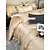 baratos Coleção de elite-Conjunto de cama com capa de edredom de 4 peças, 100% algodão orgânico, tecido macio e respirável, inclui capa de edredom e fronhas para um sono confortável