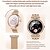 abordables Bracelets connectés-696 AK73 Montre intelligente 1.28 pouce Montre intelligente avec bracelet Bluetooth Podomètre Rappel d&#039;Appel Moniteur de Sommeil Compatible avec Android iOS Femme Mode Mains-Libres Rappel de Message