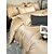 baratos Coleção de elite-Conjunto de cama com capa de edredom de 4 peças, 100% algodão orgânico, tecido macio e respirável, inclui capa de edredom e fronhas para um sono confortável