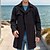 abordables Manteaux &amp; vestes-Homme Manteau Trench Trench-Coat Long du quotidien Vacances Automne hiver Polyester Coupe Vent Doux Vêtements d&#039;extérieur Vêtement Tenue Mode Classique Plein Poche Revers Double Boutonnage