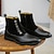 abordables Bottes de Costume-bottines à boutons en similicuir bicolore pour hommes – bottines de style victorien vintage pour occasions formelles et décontractées