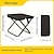 economico Attrezzi da campeggio, moschettoni e corde-sgabello pieghevole portatile - resistente forma ovale in fibra di carbonio con tasca con cerniera per attività ricreative all&#039;aperto/campeggio design leggero e compatto ideale per campeggiatori e