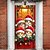 cheap Christmas Door Covers-Christmas Door Decorations Door Covers Xmas Garland Ornaments Door Tapestry Door Curtain Decoration Backdrop Indoor/Outdoor Door Banner for Front Door Farmhouse Animal Cats
