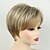 baratos peruca mais velha-perucas loiras curtas para mulheres peruca bob peruca natural reta parte lateral cabelo para festa diária cosplay
