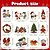 baratos Ornamentos-24 peças de enfeites de natal de madeira vintage, decorações multifuncionais para árvores, ação de graças e dia das bruxas, decoração rústica pendurada com desenhos de papai noel, boneco de neve e