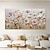 baratos Pinturas Florais/Botânicas-pintura a óleo pintada à mão 3d pintura floral artesanal espátula flores pintura a óleo arte de parede grande 3d branco texturizado pinturas decorativas modernas impressionismo abstrato pintura a óleo