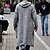 preiswerte Herren Strickjacke-Herren Strickjacke Strickpullover Gerippt Stricken Lang Tasche Schlicht / Fest Mit Kapuze Modisch Klassisch Freizeitskleidung Verabredung Bekleidung Herbst Winter Grau M L XL