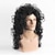 economico Parrucche da festa-Parrucche sintetiche Ondulato Con frangia A macchina Parrucca Lungo Nero Capelli sintetici Per uomo Nero