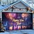 abordables Bannières de Garage et de Porte-couverture de porte de garage de nouvel an ballons feux d'artifice bannière extérieure grande toile de fond pour les vacances porte de garage extérieure décorations murales de la maison