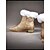 preiswerte Schnee- und Winterstiefel-Glitzer Stiefeletten für Damen mit Kunstfell-Besatz – funkelnd goldene Winterstiefel mit Blockabsatz, perfekt für Partys und festliche Anlässe