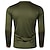 cheap Running Tee &amp; Tank Tops-Men&#039;s Compression Shirt Athletic Shirt Gym Shirt Fitness Shirt Padded Compression Shirt Long Sleeve Tee Tshirt Casual Athleisure Color Block Quick Dry Soft Breathable Gym Workout Walking Jogging
