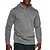 baratos Tops-Homens Moletom com capuz Manga Longa Com Capuz Blusas Ao ar livre Térmico / Quente Forro de Velocino Exercite-se Macio Inverno Poliéster Cinzento Escuro Preto Branco Academia Alpinismo Campismo