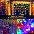 זול מופעל באמצעות אנרגיה סולארית-4m 96leds חיצוני סולארי קרח בר מחרוזת אור חצר מרזבים מרפסת גדר מדרגות חג המולד חתונה אווירה חגיגית מחרוזת אור דקורטיבית