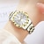 voordelige Quartz-horloges-1pcs Nieuwe RVS Band Trend Dames Horloge Lumineuze Kalender Week Weergave Eenvoudig Vrijetijd Leven Reizen Kwarts Horloge Verjaardag Moederdag Cadeau Vakantie Dames Sport Horloge