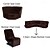 cheap Recliner Chair Cover-L Shape Sectional Recliner Sofa Covers Corner Sofa Velvet Stretch Recliner Covers Washable(5 Seater Corner Lounger include 4 Backrest Cover &amp; Seat Cover,1 Coner Sofa Cover, 2 Armrest Cover)
