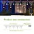 cheap Solar String Lights-Solar Power Net String Lights with Star Icicles, 8 Lighting Modes Christmas Fairy Lights with Remote Control for ChristmasOutdoor Eaves House Garden &amp; Xmas Party Decoration