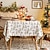 cheap Tablecloth-Christmas Tablecloth Festive and Decorative Holiday Table Cover Ideal for Adding Seasonal Cheer to Your Dining Room Perfect for Christmas Gatherings and Holiday Decor