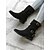 billige Slouch Boots-vintage brune slouchy ankelstøvletter for kvinner med spennestropper - perfekt for fritidsklær eller høstmote