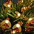 cheap Solar String Lights-3M Solar Powered Bee String Lights, 20 LEDs Waterproof Outdoor Lights with Mounting Bracket  for Christmas, Patio, Yard, Warm White, White Multicolor, Blue