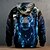 cheap Animal Print-Men's Leopard Print Hoodie Hoodies Sweatshirt Fashion Cool Daily Long Sleeve Hooded Holiday Travel Streetwear Yellow Red Blue Purple Drawstring Zipper Pocket Fall Winter Designer S M L XL XXL XXXL