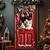 cheap Christmas Door Covers-Christmas Door Decorations Door Covers Xmas Garland Ornaments Door Tapestry Door Curtain Decoration Backdrop Indoor/Outdoor Door Banner for Front Door Farmhouse Animal Cats