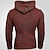 preiswerte Herrenpullover-Herren Pullover Strickpullover Gerippt Stricken Standard Halfzip Troyer Strick Farbblock Mit Kapuze Modisch Basic Freizeitskleidung Verabredung Bekleidung Herbst Winter Schwarz Gelb S M L
