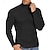 economico maglione pullover da uomo-Per uomo Pullover Maglione Maglione lavorato a maglia Maglione a collo alto da uomo A coste Maglia Standard Lavorato a maglia Liscio A collo alto Di tendenza Informale Da tutti i giorni Appuntamento