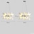 economico Lampadari-lampada a sospensione a petalo in porcellana bianca lampada a sospensione moderna di lusso lampada a sospensione lampada a sospensione per soffitto lustre 110-240v
