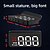 abordables Pantalla de visualización frontal-Pantalla frontal HUD para automóvil, monitor de velocidad portátil para automóvil, HUD universal para automóvil con cable OBD, velocímetro, advertencia de rpm del motor, medición de kilometraje, todo en uno