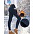 baratos Leggings e collants para ioga-Mulheres Calças de ioga Leggings forradas de lã Leggings de ioga com bolso para telefone Cintura Alta Pilates Treino de Ginástica Exercite-se Meia-calça Côr Sólida Preto Vinho Azul Marinho Escuro