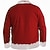 economico Costume di Natale-Capodanno Natale Per uomo Color Block Felpe Felpa Felpa Felpa con zip Manica lunga Felpa Con cerniera Di tendenza Giornaliero Semplice Con stampe Feste Natale Capodanno Zip intera Cerniera frontale