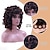 cheap Black &amp; African Wigs-Curly Wigs for Black Women Soft Short Curly Wig with Bangs Afro Loose Curls Heat Resistant Synthetic Wig for Women
