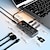 tanie Koncentratory USB-8/10 w 1 hub usb c 4k30hz stacja dokująca typu c do hdmi-kompatybilny rj45 ethernet pd100w dla komputera
