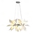 economico Lampadari-lampada a sospensione a petalo in porcellana bianca lampada a sospensione moderna di lusso lampada a sospensione lampada a sospensione per soffitto lustre 110-240v