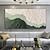 abordables Pinturas de paisajes-Pintura al óleo moderna de paisaje marino hecha a mano, arte de pared pintado a mano, mar abstracto, pinturas abstractas de olas de paisaje marino en 3D sobre lienzo, pintura al óleo acrílica de mar,