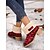 baratos Botas de neve e inverno-botas de inverno femininas com estampa de leopardo vermelho, forro de pele sintética e salto grosso – botas de neve quentes e elegantes